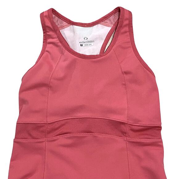 Athletic Racerback Tank Top with Support bra by Moving Comfort in Pink - Picture 5 of 10